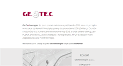 Desktop Screenshot of geotec.pl