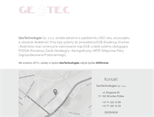 Tablet Screenshot of geotec.pl