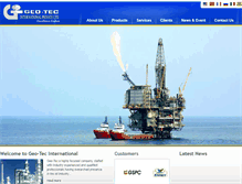 Tablet Screenshot of geotec.in